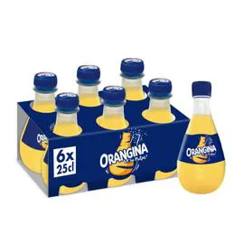 ORANGINA Soda à l'orange 6x25cl
