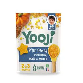 YOOJI P'tit Diner Potiron, Maïs et Millet Bio dès 8 mois 300g