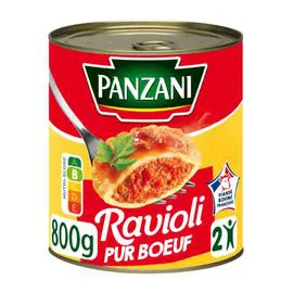 PANZANI Plat cuisiné ravioli pur boeuf 800g
