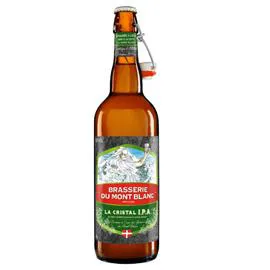 BRASSERIE DU MONT BLANC Bière la cristal IPA 75cl