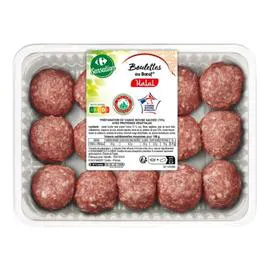 CARREFOUR Boulette de boeuf nature Halal 375g