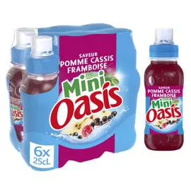 OASIS Boisson aux fruits pomme cassis framboise 6x25cl