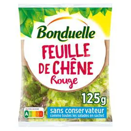 BONDUELLE Salade feuille de chêne rouge 125g
