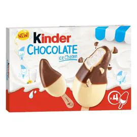 KINDER Glace saveur lait et chocolat au lait 152g