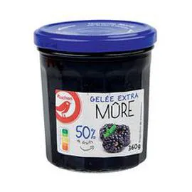 AUCHAN Gelée extra mûres 360g