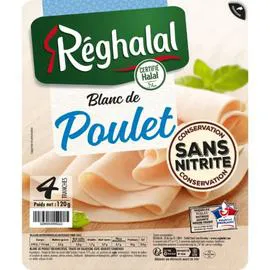 RÉGHALAL Blanc de poulet halal 120g