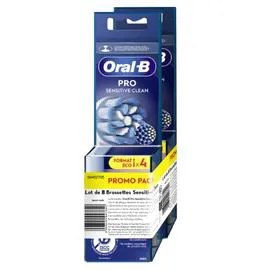 ORAL-B Brossette Dentaire Pro Sensitive Clean x8