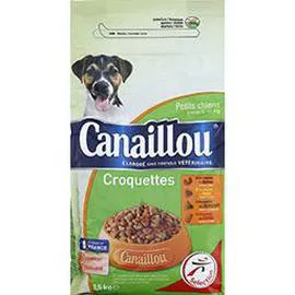 CANAILLOU Croquettes aux viandes et aux légumes pour petit chiens 1,5kg