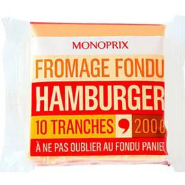 MONOPRIX Fromage fondu hamburger 200g