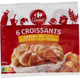 CARREFOUR CLASSIC' Croissants pur beurre 360g