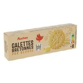 AUCHAN Galettes bretonnes pur beurre 125g