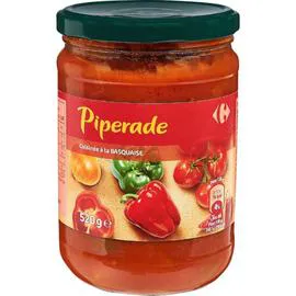 CARREFOUR Piperade cuisinée à la basquaise 520g
