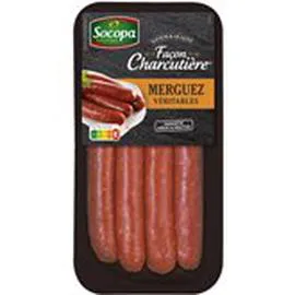 SOCOPA Merguez véritables Façon charcutières - x4 220g