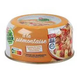 MARQUE REPÈRE, CÔTÉ SNACK Salade Piémontaise Thon 250g