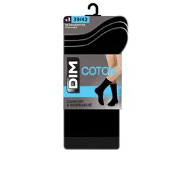 DIM Mi-chaussettes Noir Taille 39/42 x3