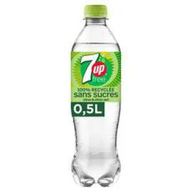 7UP, SEVEN UP Free Boisson gazeuse aux extraits de citron et citron vert 50cl