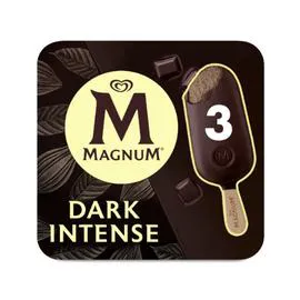 MAGNUM Glace en bâtonnet - Noir intense x3
