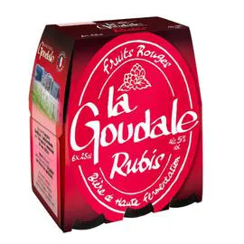 LA GOUDALE Bière fruits rouges Rubis 6x25cl