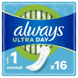 ALWAYS, ULTRA Serviette Hygiénique Normal Taille1 x16