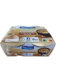PÂTURAGES Crème caramel cuite & dorée au four 400g