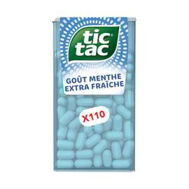 TIC TAC Bonbons goût menthe extra fraîche x110 54g