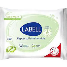 LABELL Papier toilette humide Aloe Vera x50