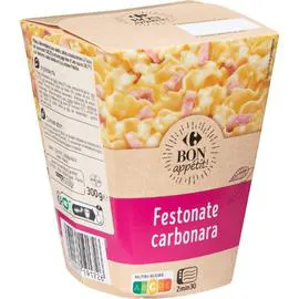 CARREFOUR BON APPÉTIT Plat cuisiné Festonate carbonara 300g