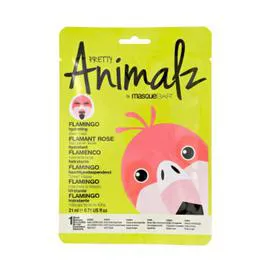 ANIMALZ Masque Tissu Enfant Flamant Rose l'unité