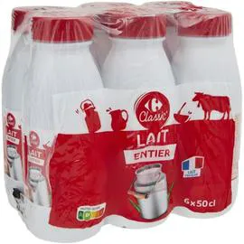 CARREFOUR CLASSIC' Lait entier 3l