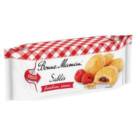 BONNE MAMAN Biscuits sablés framboise sésame 150g