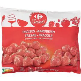 CARREFOUR CLASSIC' Fraises entières 650g