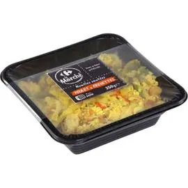 CARREFOUR LE MARCHÉ Plat cuisiné nouilles poulet crevettes 350g