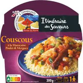 ITINÉRAIRE DES SAVEURS Saveur de Maroc - Couscous à la Marocaine poulet & merguez 300g
