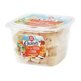 MARQUE REPÈRE, LES CROISÉS Dés Gouda cumin 30% MG 150g