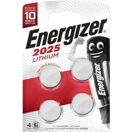 ENERGIZER Pile Bouton Lithium CR2025 3V x4