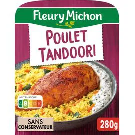 FLEURY MICHON Plat cuisiné poulet tandoori semoule aux petits légumes 280g