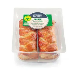 MAISON SAPRESTI Tresse feuilletée chèvre miel courgette 240g