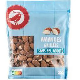 AUCHAN Amandes grillées sans sel ajouté 200g