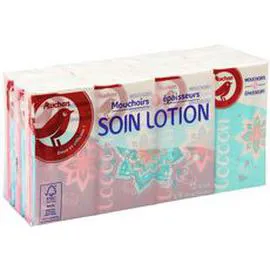 AUCHAN Paquets de mouchoirs ultra doux x12