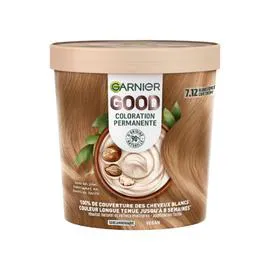 GARNIER, GOOD Coloration Cheveux 7.12 Blond Foncé Café Crème 1kg
