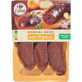 CARREFOUR EXTRA Boudins noirs aux oignons 3x125g
