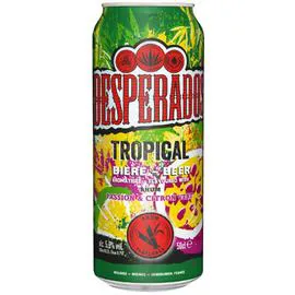 DESPERADOS Bière Tropical aromatisée Rhum Fruit de la passion Citron vert 50cl
