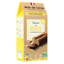 MAX DE GENIE Préparation pour Banane Bread Bio 200g