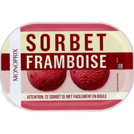 MONOPRIX Sorbet framboise 540g