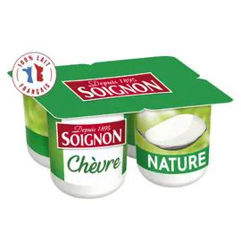 SOIGNON Yaourt de chèvre nature 4x125g