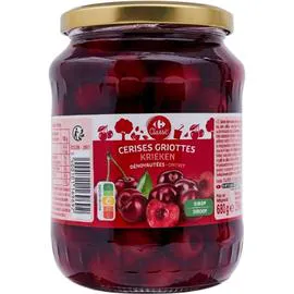 CARREFOUR CLASSIC' Fruit au sirop cerises dénoyautées 350g 