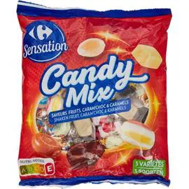 CARREFOUR SENSATION Bonbons assortiment 5 variétés 350g