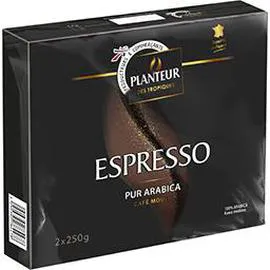 PLANTEUR DES TROPIQUES Café moulu Espresso 500g