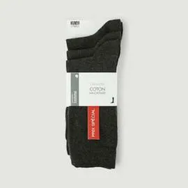 MONOPRIX HOMME Lot De 3 Paires De Chaussettes En Jersey Anthracite T43/46 l'unité