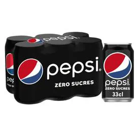 PEPSI ZÉRO Soda Cola sans sucres 6x33cl